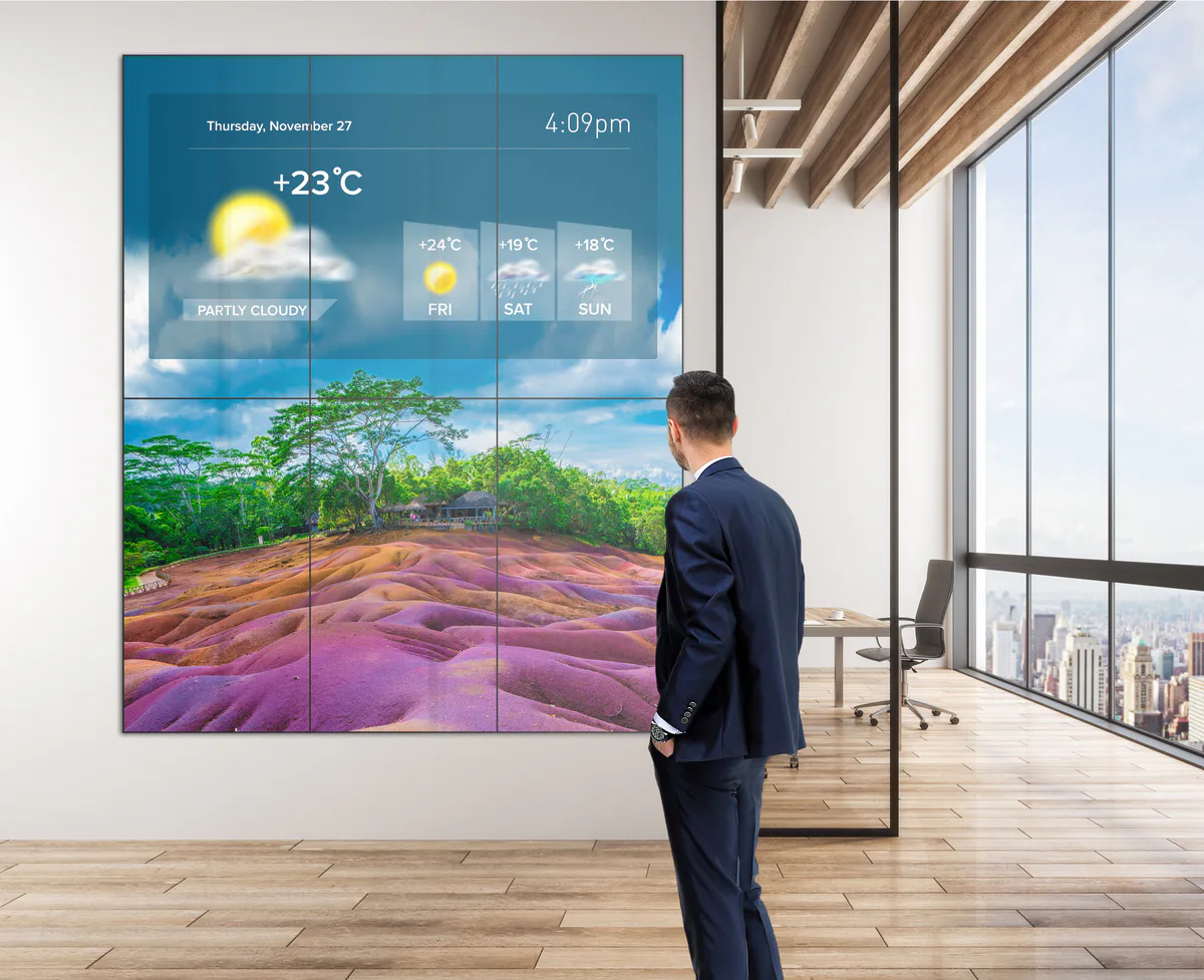Profesionalni Philips X-Line Videowall v poslovnem okolju